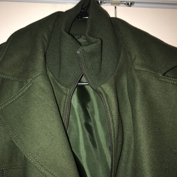 Sean John Women’s Hunter Green Peacoat - Picture 3 of 8